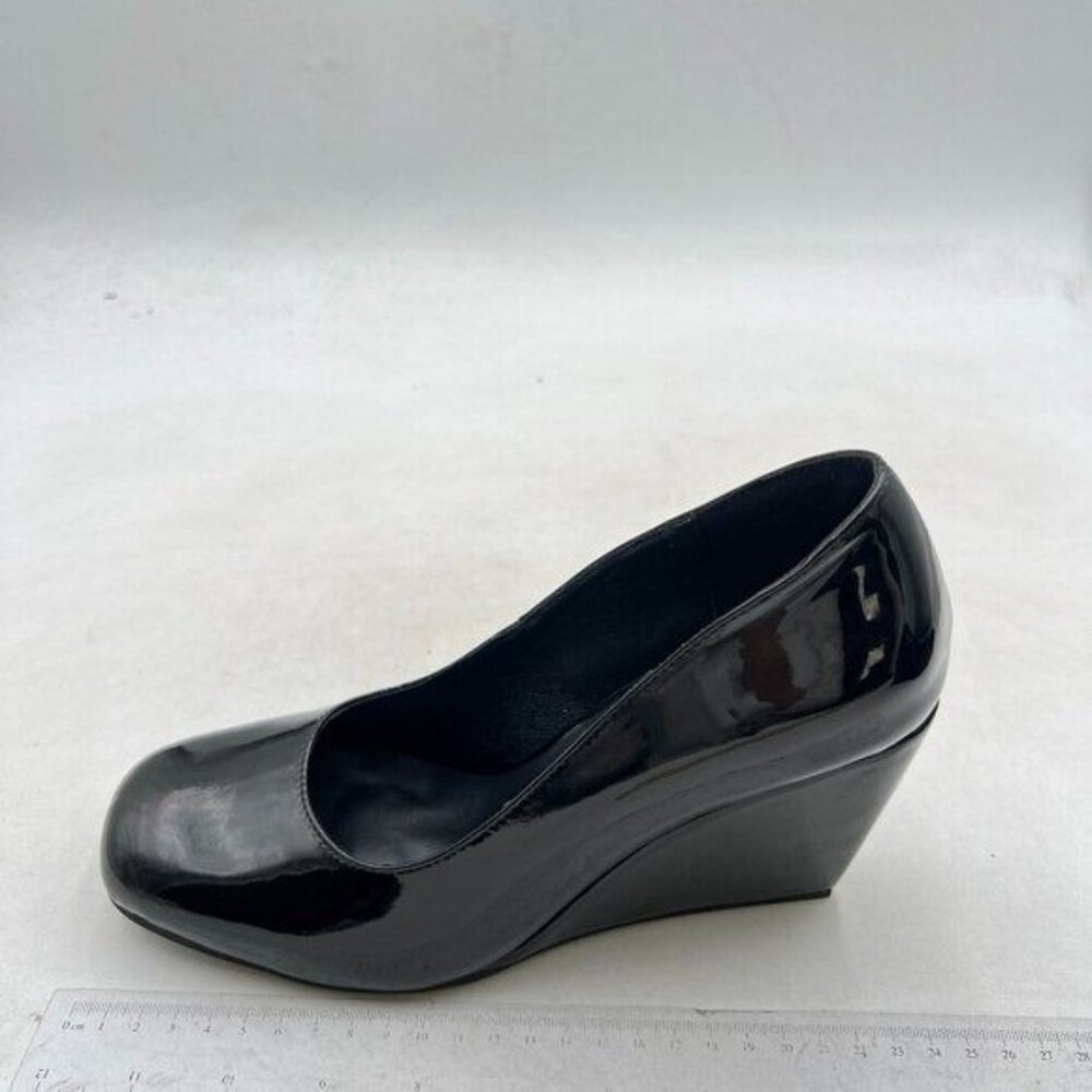 Wansseny  Closed Toe Wedges for Women, Black Wedges Heels for Women ,Square Toe
